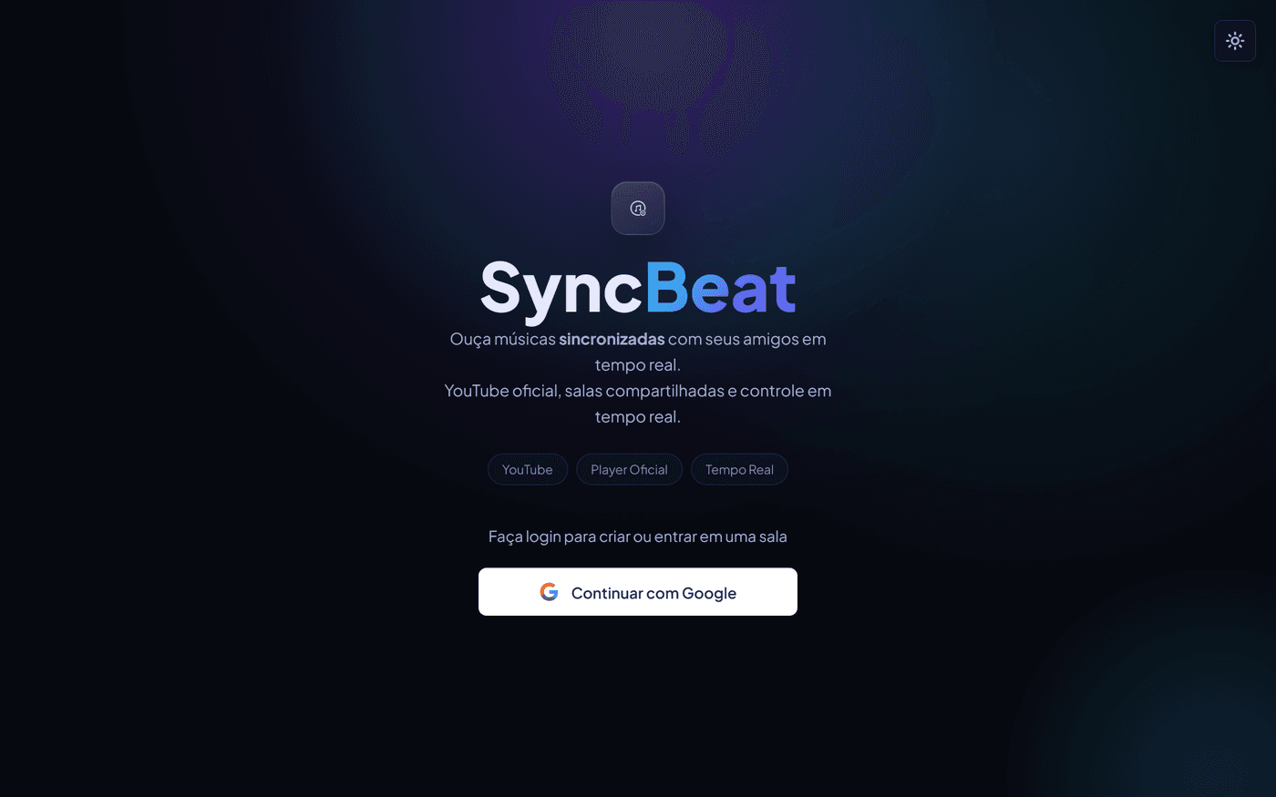 Tela do SyncBeat